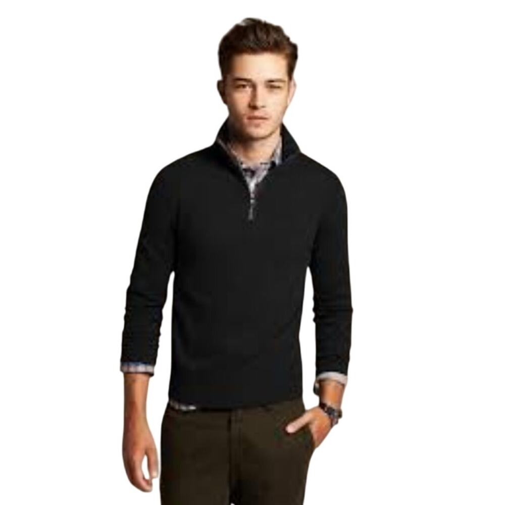 Banana Republic mens black knit pullover sweater size XL